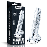 Flawless Clear Dildo 7.5'' - Clear 19 cm Dong - Image 1