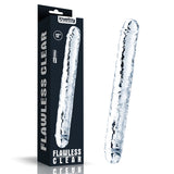 Flawless Clear Double Dildo 12'' - Clear 30 cm Double Dong - Image 1