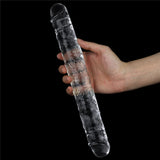 Flawless Clear Double Dildo 12'' - Clear 30 cm Double Dong - Image 5