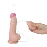 Cumming Softee Soft Ejaculation Cock 8'' with Balls - Flesh 20.3 cm Squirting Dong - Image 2