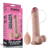 Cumming Softee Soft Ejaculation Cock 9'' with Balls - Flesh 22.9 cm Squirting Dong - Image 1