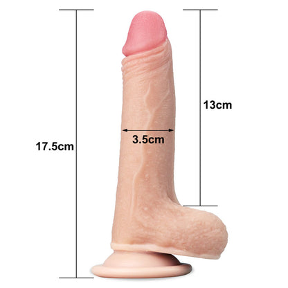 Sliding Skin Dual Layer Dong - Flesh 17.8 cm (7'') Dong