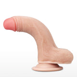 Sliding Skin Dual Layer Dong - Flesh 17.8 cm (7'') Dong with Flexible Skin - Image 5