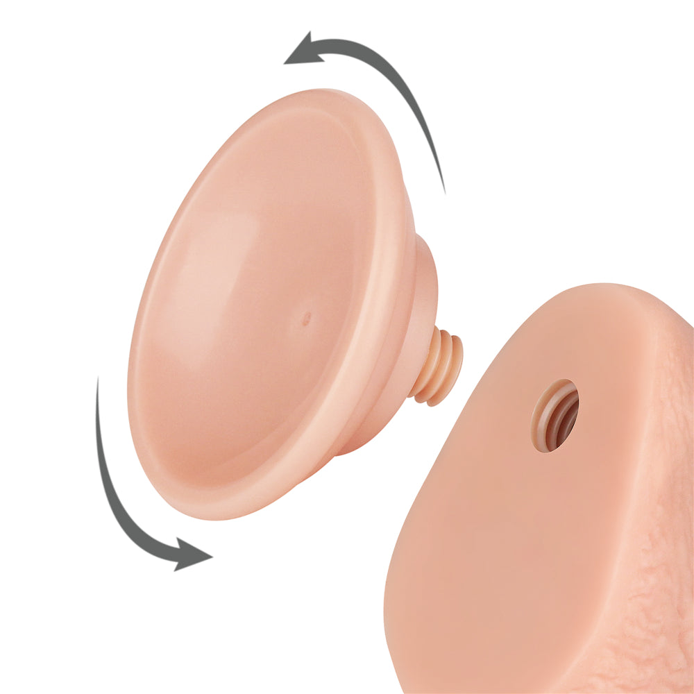 Sliding Skin Dual Layer Dong - Flesh 19.5 cm (7.5'') Dong
