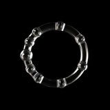 Power Plus Triple Beaded Ring Set - Clear Cock Rings - Set of 3 - Image 5