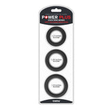 Power Plus Soft Silicone Snug Ring - Black Cock Rings - Set of 3 Sizes - Image 1