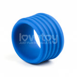 Pinnacle Pro Deep Rib Grip - Blue Cock Ring - Image 4