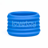 Pinnacle Pro Deep Rib Grip - Blue Cock Ring - Image 5