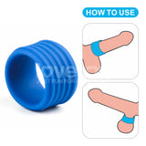 Pinnacle Pro Deep Rib Grip - Blue Cock Ring - Image 8