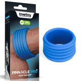 Pinnacle Pro Deep Rib Grip - Blue Cock Ring - Image 1