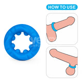 Pinnacle Pro Ridge Bump Stretcher - Blue Cock Ring - Image 8