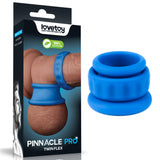 Pinnacle Pro Twin Flex - Blue Cock & Balls Rings - Image 1