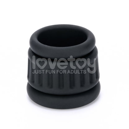 Pinnacle Pro Twin Grip Enhancer - Black Cock & Balls Ring