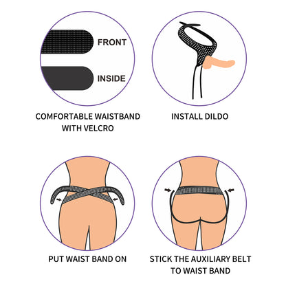Ingen Easy Strap-On Harness - Black Adjustable Strap-On Harness