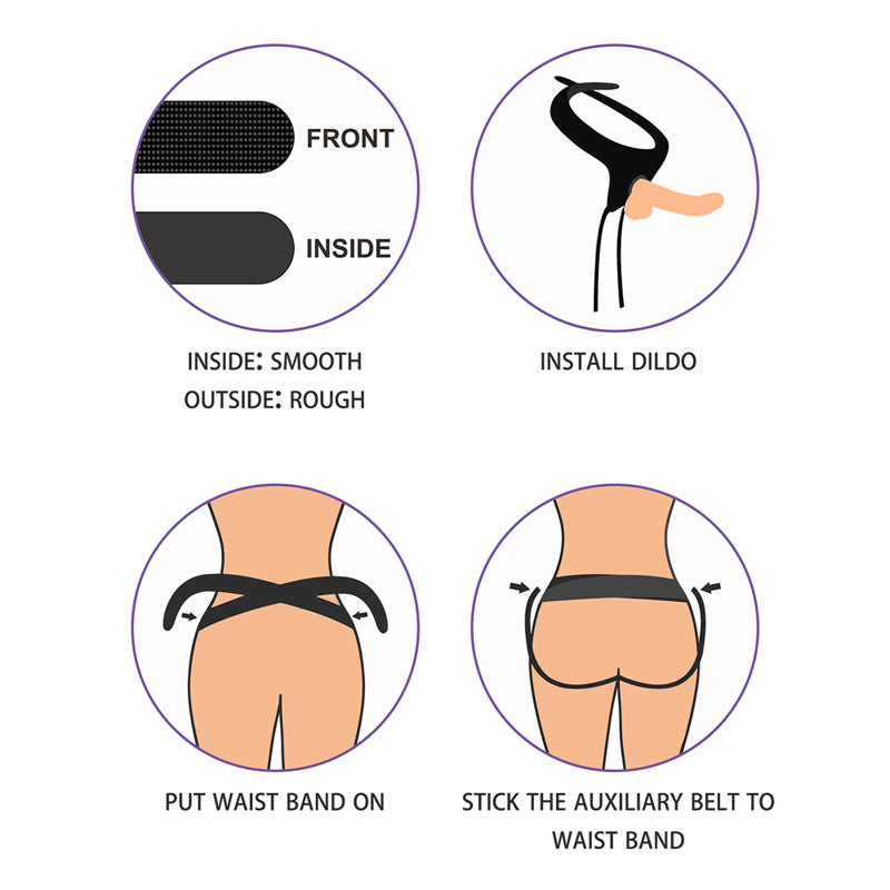 Ingen Easy Strap-On Harness - Black Adjustable Strap-On 715004