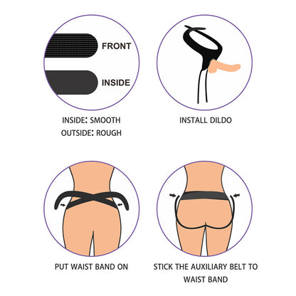 Ingen Easy Strap-On Harness - Black Adjustable Strap-On 715004