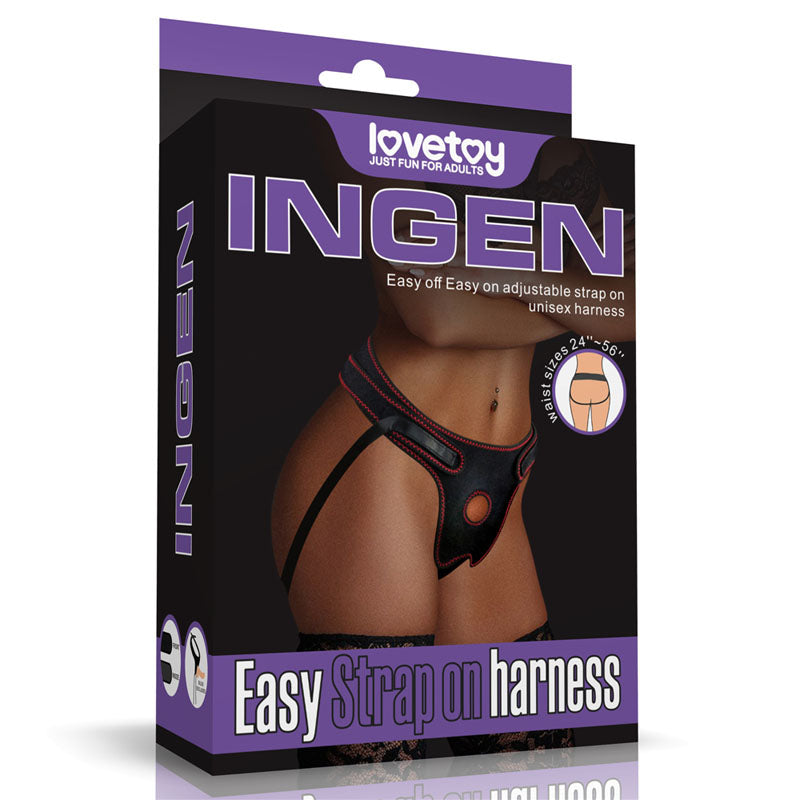 Ingen Easy Strap-On Harness - Black Adjustable Strap-On 715004
