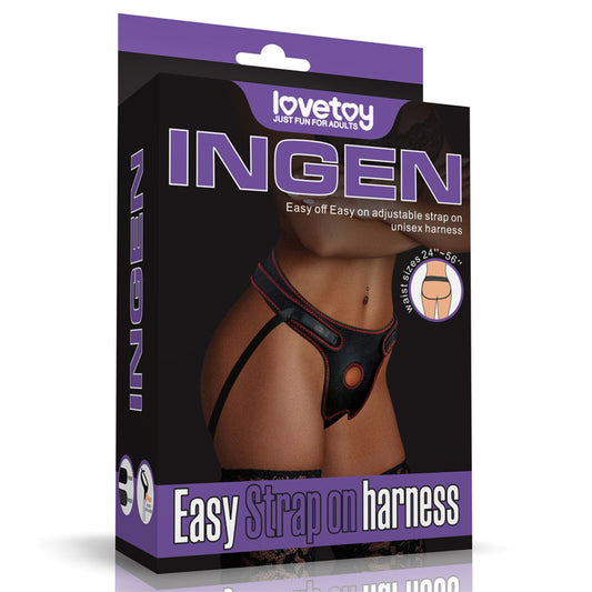 Ingen Easy Strap-On Harness - Black Adjustable Strap-On 715004