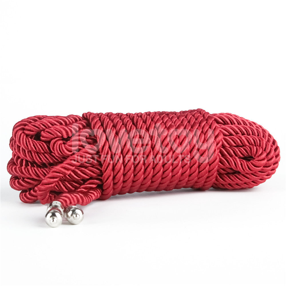 Rebellion Reign Silky Bondage Rope - Red Bondage Rope - 10 metre