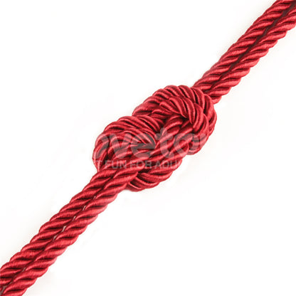 Rebellion Reign Silky Bondage Rope - Red Bondage Rope - 10 metre