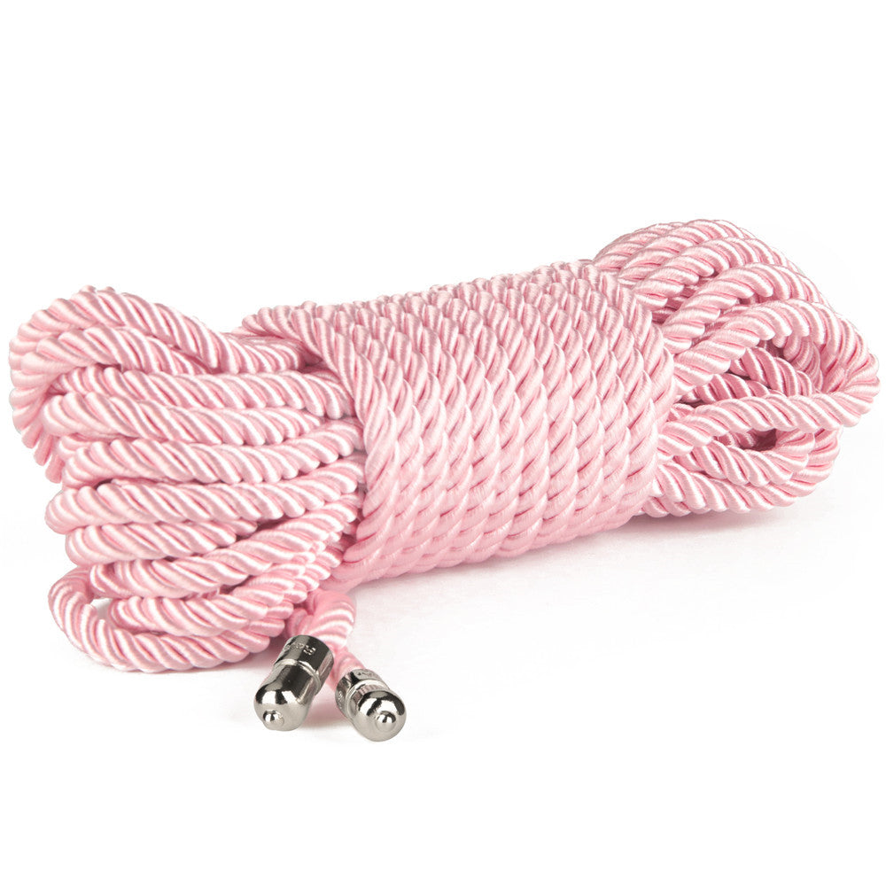 Rebellion Reign Silky Bondage Rope - Pink Bondage Rope - 10 metre