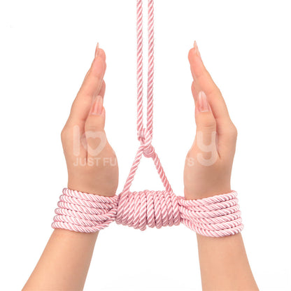 Rebellion Reign Silky Bondage Rope - Pink Bondage Rope - 10 metre