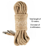 Rebellion Reign Hemp Bondage Rope - Rustic - Rustic Bondage Rope - 10 metre length - Image 3