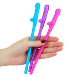 Jokes & Parties Original Willy Straws - Coloured Dicky Straws - Set of 9 - Image 2