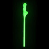 Jokes & Parties Glow In The Dark Willy Straws - Glow in Dark Dicky Straws - Set of 9 - Image 2