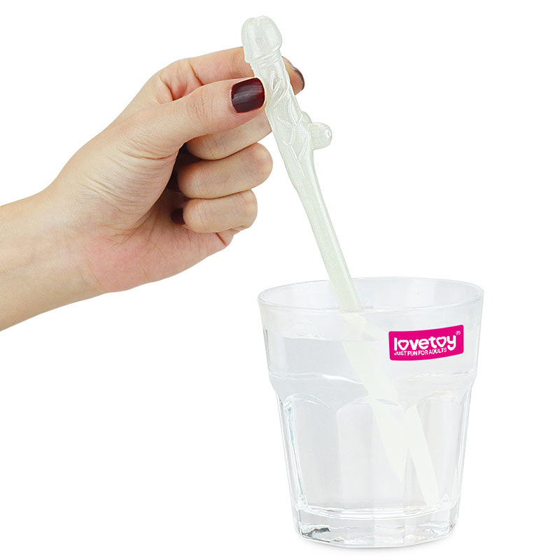 Jokes & Parties Glow In The Dark Willy Straws - Glow in Dark Dicky