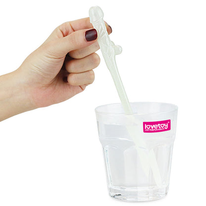 Jokes & Parties Glow In The Dark Willy Straws - Glow in Dark Dicky