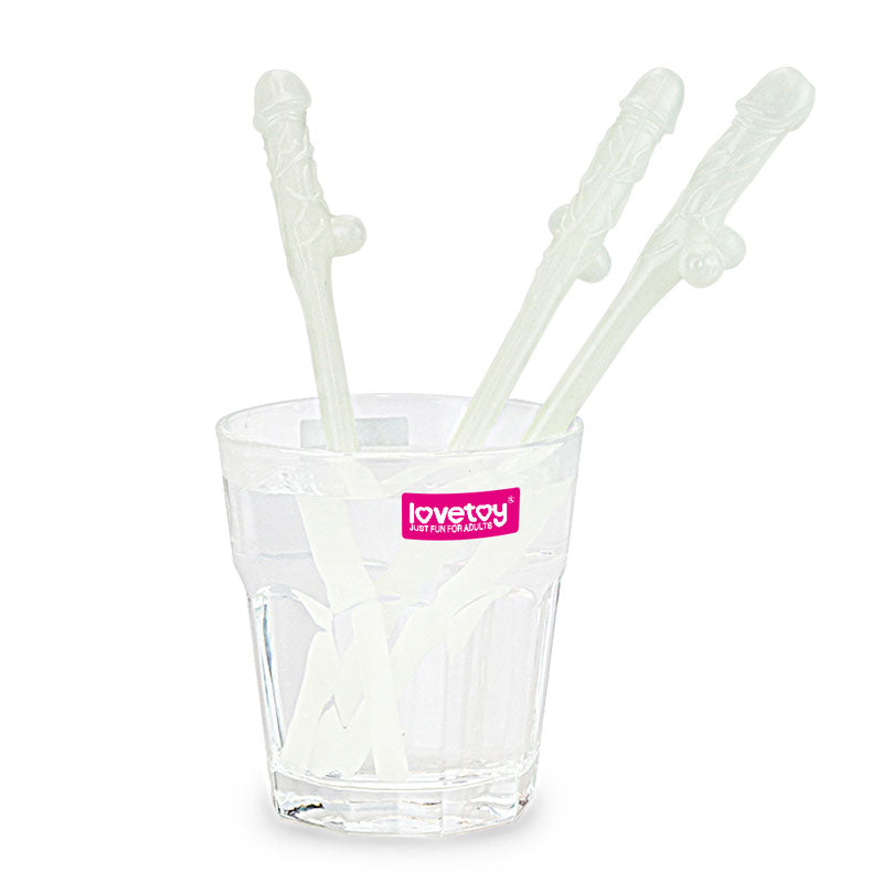 Jokes & Parties Glow In The Dark Willy Straws - Glow in Dark Dicky