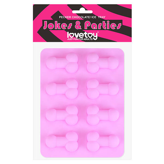 Jokes & Parties Pecker Chocolate/Ice Tray - Silicone Tray - Makes 8