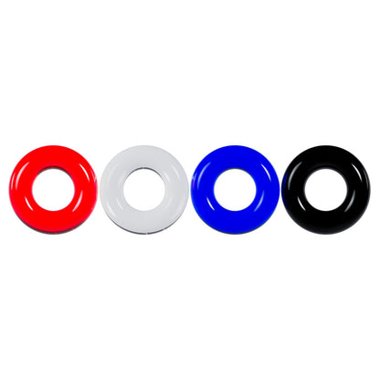 LEVELZ Multicolour Cock Ring Set - 4 Pack - Coloured Cock Rings - 4