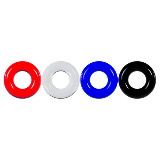 LEVELZ Multicolour Cock Ring Set - 4 Pack - Coloured Cock Rings - 4
