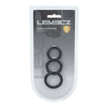 LEVELZ Classic Silicone Cock Ring Set - XS/S/M - Black Cock Rings - Set of 3 Sizes