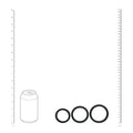 LEVELZ Wide O Silicone Cock Ring Set of 3 - L/XL/2X - Black Cock Rings - Set of 3 Sizes