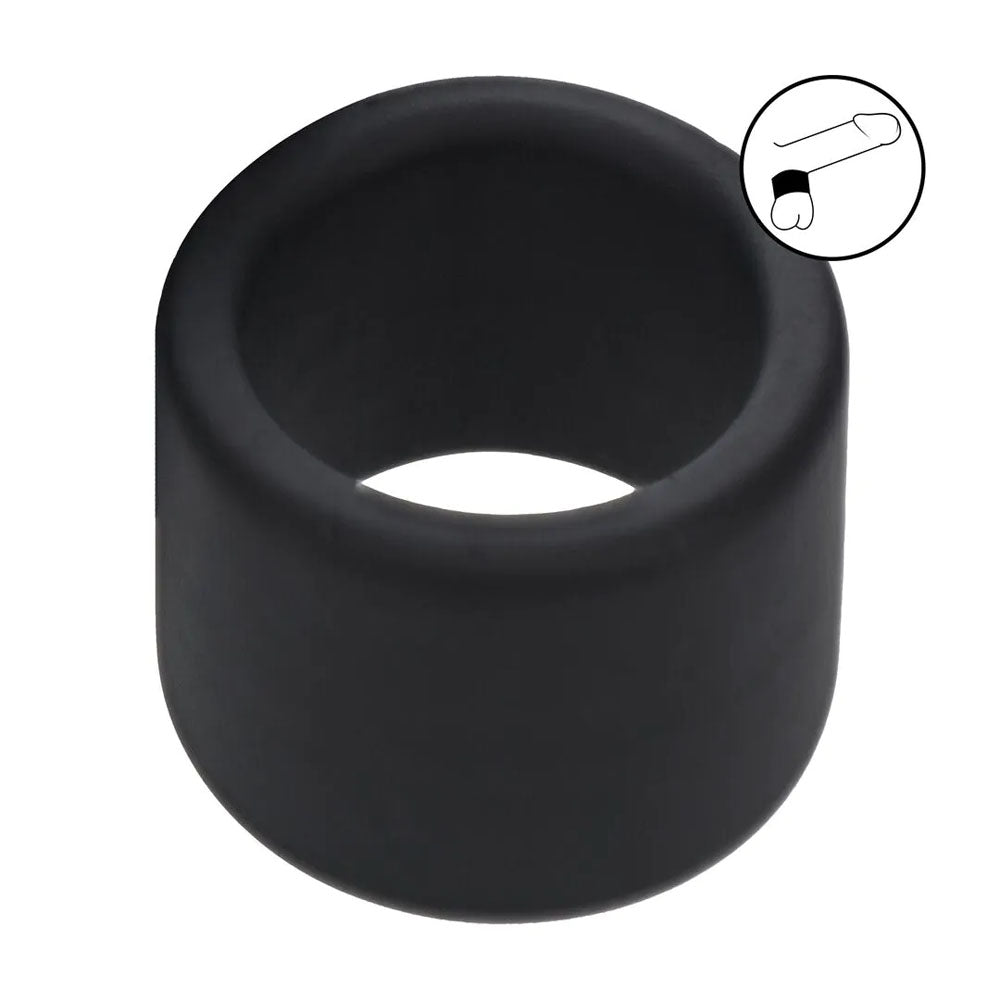 LEVELZ Liquid Silicone Ball Strap - L - Black Ball Strap