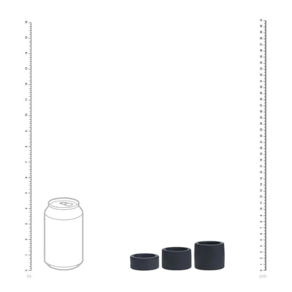 LEVELZ Liquid Silicone Ball Strap Set of 3 - Black Ball Stretchers