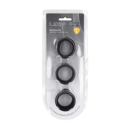 LEVELZ Liquid Silicone Ball Strap Set of 3 - Black Ball Stretchers