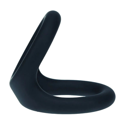 LEVELZ Double O Silicone Cock Ring - L - Black Cock & Balls Rings