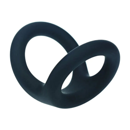 LEVELZ Double O Silicone Cock Ring - L - Black Cock & Balls Rings