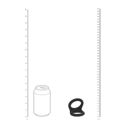 LEVELZ Double O Silicone Cock Ring - L - Black Cock & Balls Rings