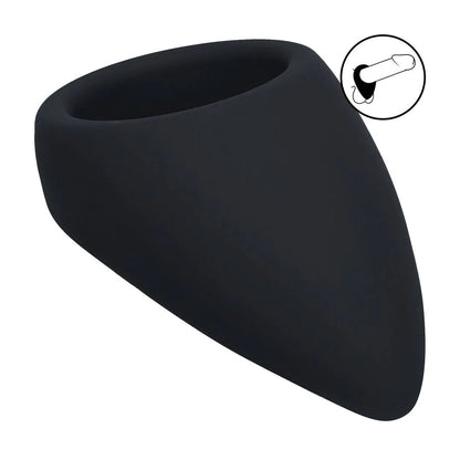 LEVELZ Teardrop Silicone Cock Ring - Black Cock Ring