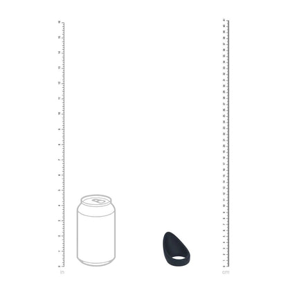 LEVELZ Teardrop Silicone Cock Ring - Black Cock Ring