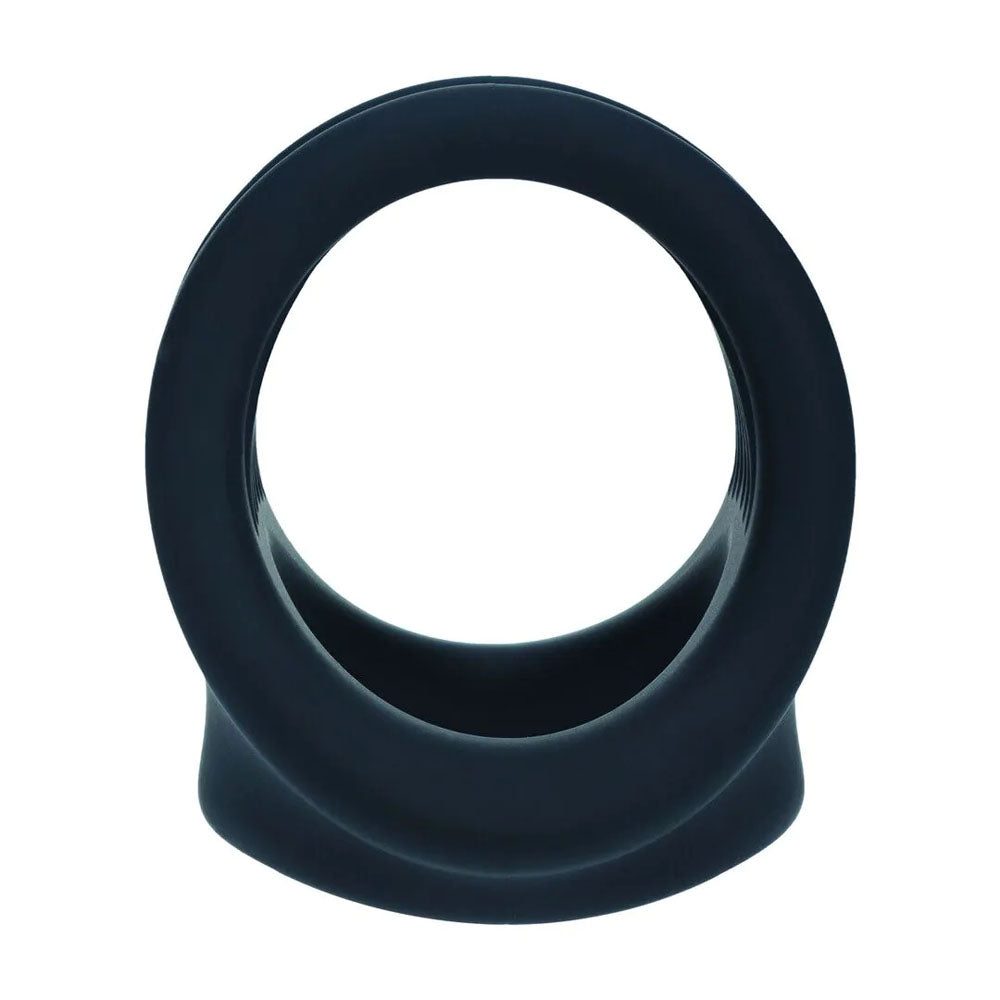 LEVELZ Silicone Cock & Ball Harness - Black Cock & Ball Ring