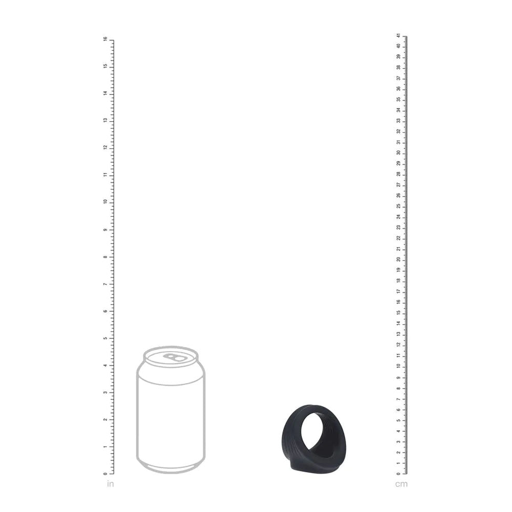 LEVELZ Silicone Cock & Ball Harness - Black Cock & Ball Ring