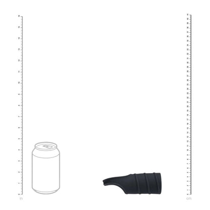 LEVELZ Silicone Cock Ring & Ribbed Sleeve - Black Cock Ring