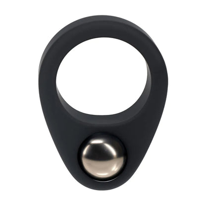 LEVELZ Single Weighted Ball Cock Ring - Black Weighted Cock Ring
