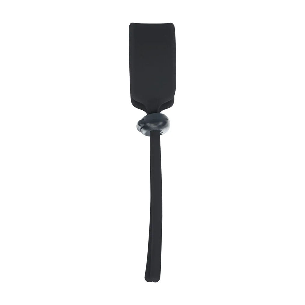 LEVELZ Wide Adjustable Silicone Lasso Cock Ring - Black Adjustable